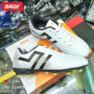 (GH810) BAOJI รองเท้าฟุตบอล รองเท้าสตั๊ดเด็ก บาโอจิ สีขาว Size 31-36 งานคุณภาพ เบา ใส่สบาย