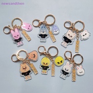 newsandthen Stray Kids Cartoon SKZOO Key Chain Quality Acrylic Key Chain Bag Accessories Nice