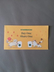 Starbucks 星巴克 中杯或以上手調飲品 買一送一優惠券Buy One Share One Coupon