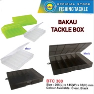 KOTAK SIMPANAN BARANGAN PANCING JENAMA BAKAU BTC 300 FISHING TACKLE BOX SERIES WITH HIGH QUALITY MAT