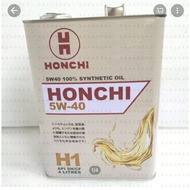 (💯 ORIGINAL) Honchi H1 5W40 API SN/CF Fully Synthetic Engine Oil (4 liter) For Toyota , Perodua , Proton , Honda , Mazda , Nissan