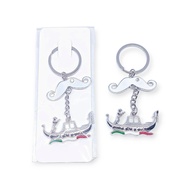 GANTUNGAN Venezia Silver Italian Ship keychain souvenir keychain Venice italy roma