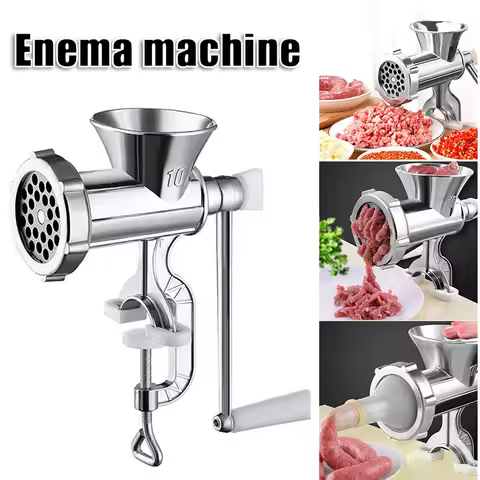 Manual Meat Grinder Sausage Meat Stuffer Aluminum Alloy Multipurpose Vegetables Chopper Pepper Cutte