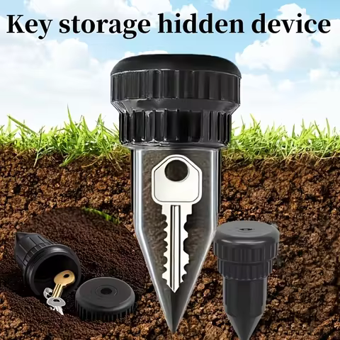 Hidden Key Hider in Fake Sprinkler — Waterproof, Rustproof Underground Secret Compartment, Ideal for