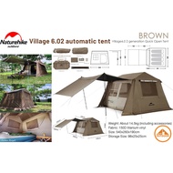 Naturehike Village 6.02 Tent เต้นท์กางเก็บเร็วคุณภาพสูง ของแท้พร้อมรับประกันจากศูนย์ไทย 1 ปี As the