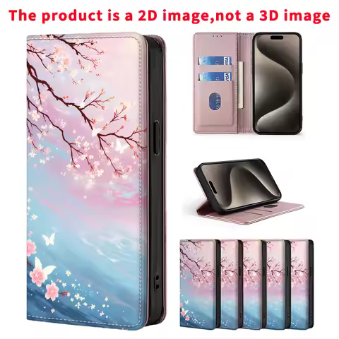 Flip Magnetic Painting PU Leather Cover Case For Nokia 8.1 7.2 C32 C01 X6 5 5.1 6.3 5.4 4.2 X30 X20 