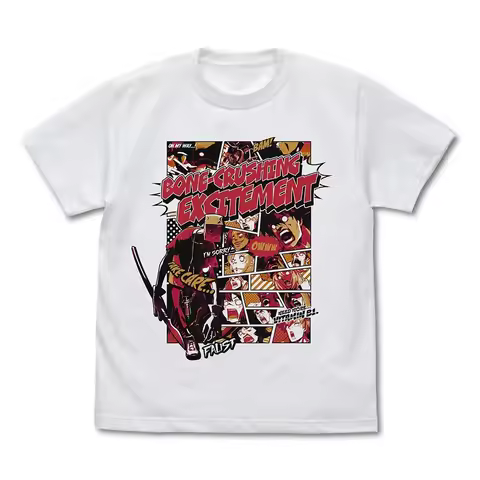 GUILTY GEAR STRIVE Faust “Exciting Fracture” T-shirt white Japan New Pre