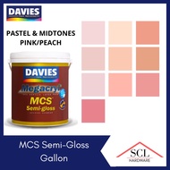 wall paint ✻DAVIES Megacryl Semi Gloss PINK/PEACH Shades 4 Liters / Gallon (PASTEL &amp; MIDTONES)✥