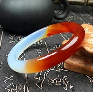 [KARK] Real Jade Bangles Women Fine Jewelry Accessories Real Chinese Nephrite Jades Stone Round Bang
