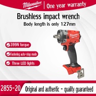 (Change new)Milwaukee 2855-20 Cordless Electric Wrench 2 Batteries  Powerful  Repair Shelf Air Cannon Unscrewing Machine Power Tools