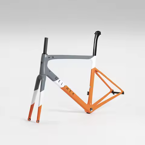 delihea REST-Endurance Disc Brake Bike Carbon Frameset, Rim Brake Frame, Compatible Di2 Group, 700C 