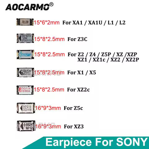 Top Ear Speaker Receiver Earpiece With Adhesive For SONY Xperia 1 5 Z2 Z3C Z4 Z5P Z5C XZ XZP XZ1 XZ1