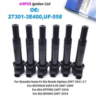 4/6PCS 27301-3E400 UF558 High Quality Ignition Coil For Hyundai Santa Fe Kia Optima Rondo 2.7L V6 27