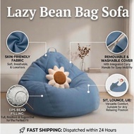 Bean Bag sofa M L XL Lazy Cozy Sofa Chair Sofa Bean Bag with Fillings Bean Bag FullSet Home