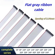 FC Flat Gray Ribbon Cable IDC 2.54mm Pre-Crimped 6P-64P Dual-Ended AVR Connector Wire for Arduino DI