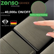 [Ready Stock][SIRIM] ZENSO Switch - Grande Hairline Black Switches & Sockets #Grande Black Suis Ruma