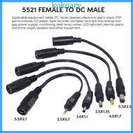 KOK 15cm 5 5x2 1mm Female to 2 5x0 7mm 3 5x1 35mm 4 0x1 7mm Male Versatile Cable