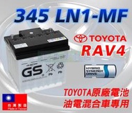 [電池便利店]TOYOTA 2019 RAV4 HYBIRD 油電車 原廠電池 345 LN1-MF 45Ah