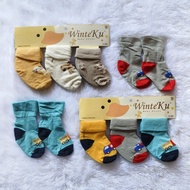 KATUN 3 pairs of baby socks 0-4 months unisex thick cotton