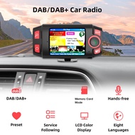เครื่องเล่นบลูทูธสำหรับรถยนต์เครื่องรับวิทยุเครื่องกระจายเสียงระบบดิจิทัลเครื่องเล่นวิทยุแฮนด์ฟรีสำหรับเครื่องรับสัญญาณ DAB เพลงโทรศัพท์มือถือไฟ USB ไฟ5V สำหรับรถยนต์