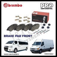 BREMBO IVECO DAILY CAM PLACER X 2.5D/3.0D FRONT BRAKE PAD