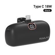 Kuulaa 20W Mini Powerbank พาวเวอร์แบงค์ ขนาดเล็ก แบบพกพา 5000mah Power Bank แบตสำรองไร้สายแบบ Powerb