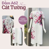 Đầm nữ cao cấp chất liệu co dãn quà tặng bà tặng mẹ A62 - Thời trang Cát Tường