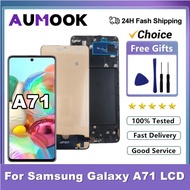 AMOLED Display Screen For Samsung Galaxy A71 A715 A715F LCD Display Digital Touch Screen With Frame 