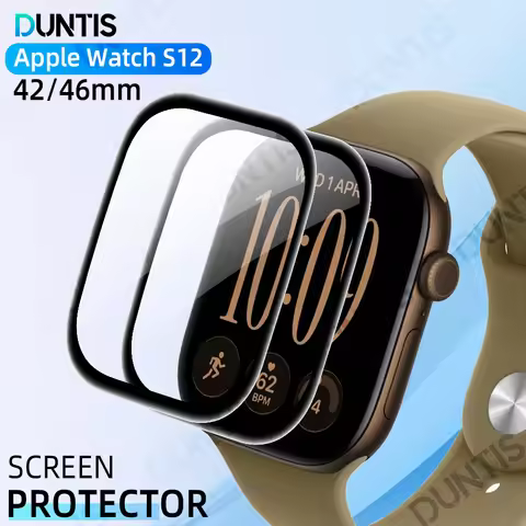 Screen Protector for Apple Watch Series 12 42mm/46mm 3D Curved Screen Protector Ultra-HD Coverage Pr