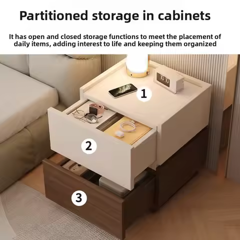 Bedside Table Storage Side Bedroom Bedside Table