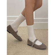 Daily velvet mary jane flats