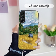 Oil Painting Tempered Glass Case Samsung S8,S8 Plus,S9 Plus,S10 Plus,S21,S22 5G,S22 Ultra 5G Premium Glass Case