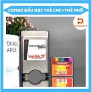 Combo PCMCIA Card Reader + 2GB CF Memory Card