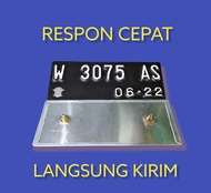 Plat Nomor Motor Baut Tanam Rapi Sepasang