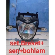 Lampu Motor Refrektor Batok Lampu Depan Headlamp Byson Karbu Ori |