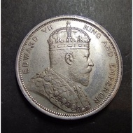 Straits Settlements King Edwards VII 1 Dollar Coin Year 1904 ( Rare Coin Repro)