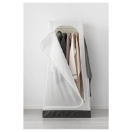 IKEA Wardrobe plastic white, 74x51x149 cm almari baju plastik
