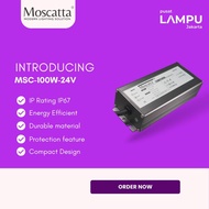 Moscatta power supply Transformer outdoor IP67 rating 24V 100W Max capacity