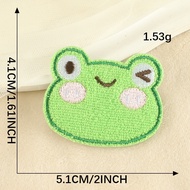 [Angel Bella DIY Handmade] AS128|Self-Adhesive Small Frog Patch Cloth Terry Computer Rust Embroidery