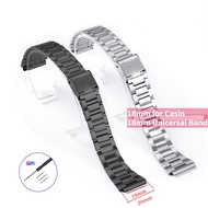 Watchband for Casio F-91W F105/108/A158W/168 AE1200/1300 Stainless Steel Strap Adjustable Buckle 18m