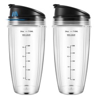 24OZ Replacement Cups Compatible for   BN401, BN701, SS101, BN400, BN800, BN801 Blender