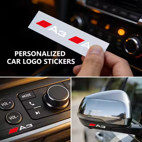 Car Body Sticker Emblem Auto Interior Exterior Decor Universal For Audi ABT TT A1 A2 A3 A4 A5 A6 A7 