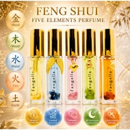 Fengella Fragrance Five Elements Crystal Perfume Collection 5-in-1 Gift Set Valentines BFF Romance W
