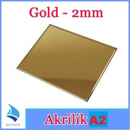 Acrylic A2 Sheet 2mm Acrylic 2 mm Gold Marga Cipta