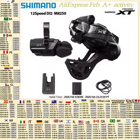 Shimano NEW Deore XT Di2 M8250 12 Speed SW RD-M8250 SGS Wireless Electronic Shifting System Mountain