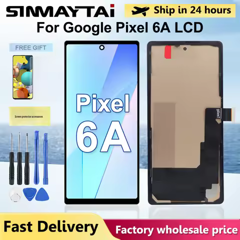 For Google Pixel 6A LCD Screen Display Touch Digitizer Assembly TFT Tested Compatible GX7AS GB62Z G1