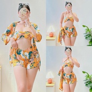 NEW fashion MOLLY Swimwear 3IN 1 Set Padded Bra, Short and Kimono