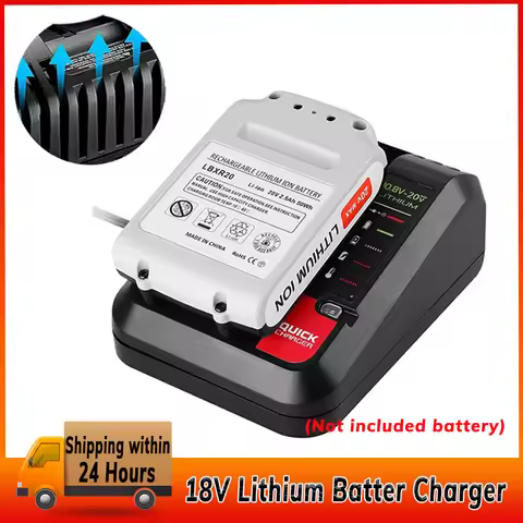 18V Lithium Battery Power Bank Charger for Black and Decker PORTER CABLE Lithium Battery Charger 10.