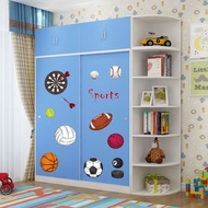 sliding door for children's modern minimalist wooden assembly bedroom  large wardrobe/ 2 Door Wooden Wardrobe