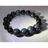 CC00112 Chrysocolla Pietersite &amp; Hypersthene Bracelet 凤凰石 彼得石 &amp; 金运石手链